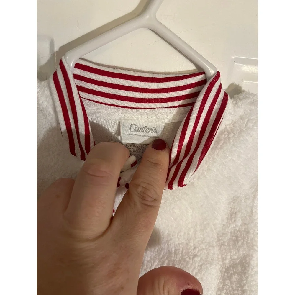 Carter's Vintage 90's Baby White Holiday 